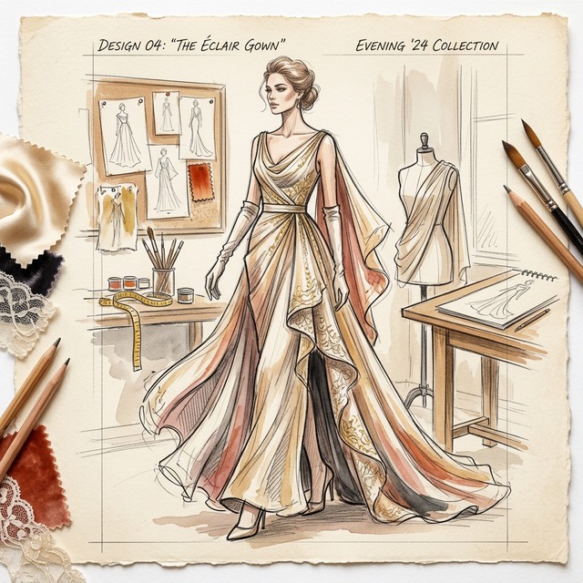 Fashion Sketch Design - Fashion illustration